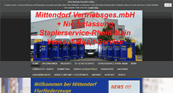 Desktop Screenshot of gabelstapler-mittendorf.com